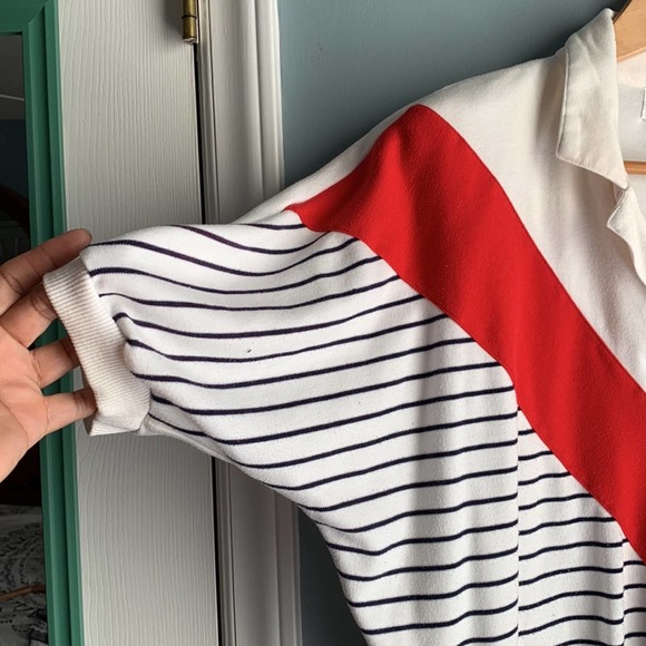 Alfred Dunner | Vintage Studded Star Stripes Red White Blue Top size M - Picture 8 of 8